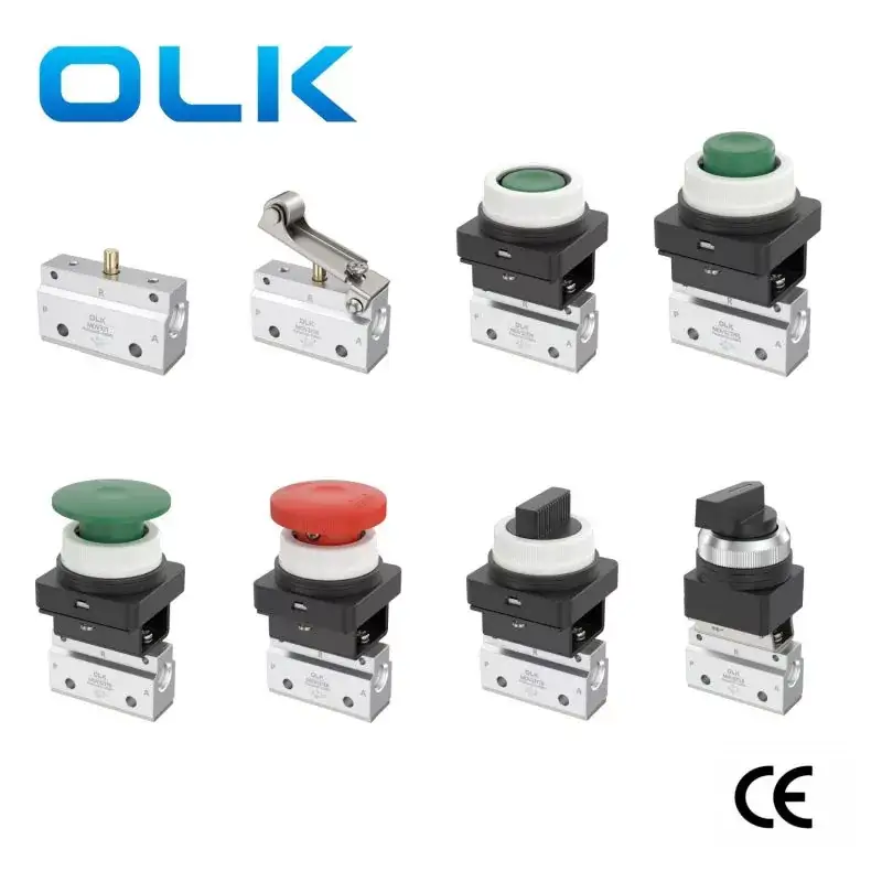 MOV321 Series Mexanik Düymə İdarəetmə Valfı 3 Yollu